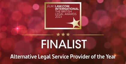 British Legal Awards 2023 Alternative Legal Service Provider of the Year Finalist